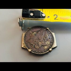 Rare Antique Coin Belt Buckle